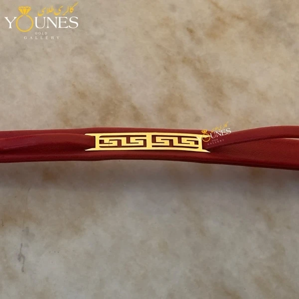 دستبند طلا زنانه چرم ورساچه درشت